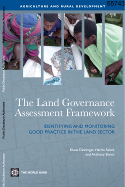 Land Governance Assessment