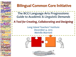 Bilingual Common Core Initiative