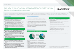 the new diversification: adding alternatives to the mix