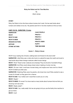 Ricky the Robot and his Time Machine (Sample Script) | 1 Ricky the