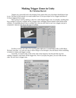 Making Trigger Zones in Unity