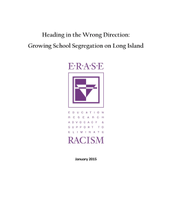 Heading in the Wrong Direction: Growing School Segregation on