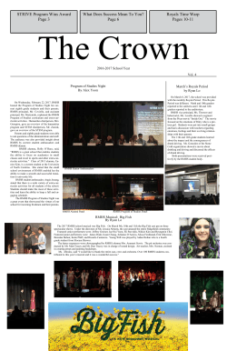 STRIVE Program Wins Award Page 3 What Does Success Mean To