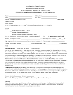Face Painting Event Contract