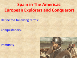 Spain in The Americas: European Explorers and Conquerors