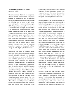 History of the Girls Athletic Association