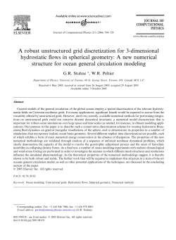 G.R. Stuhne, W.R. Peltier, A Robust Unstructured Grid Discretization