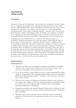 CHAPTER 16 Aeolian systems