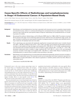 cause-Specific effects of radiotherapy and lymphadenectomy in