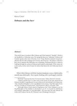 Deleuzian faciality - Lingua ac Communitas