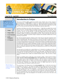 Introduction to Fatigue