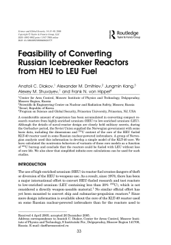 Feasibility of Converting Russian Icebreaker Reactors from HEU to