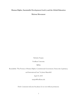 Human Rights, Sustainable Development Goal 4, and the Global