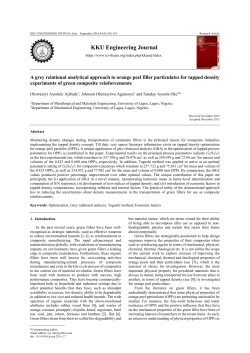 A grey relational analytical approach to orange peel filler