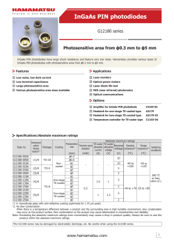 InGaAs PIN photodiodes