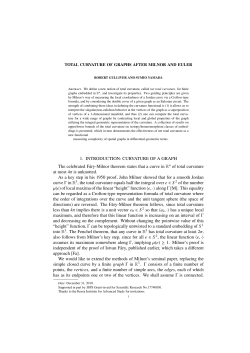 Total curvature of graphs - Math-UMN
