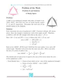 Problem of the Week - Sino Canada School