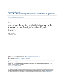 A survey of the audio-visual aids being used by the