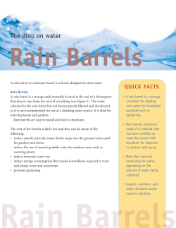 The Drop On Water Rain Barrels