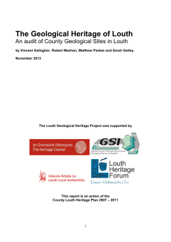 the survey of important geological sites