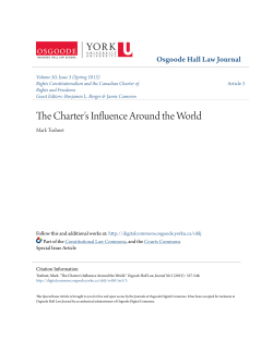 The Charter`s Influence Around the World