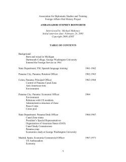 Bosworth, Stephen - Association for Diplomatic Studies and Training