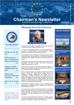 Newsletter November edition 2016 - EEAS