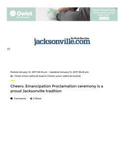 Emancipation Proclamation ceremony is a proud Jacksonville tradition