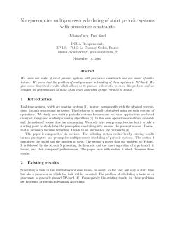 Non-preemptive multiprocessor scheduling of strict periodic systems