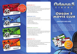 Odeon 5 movie club Odeon 5 movie club