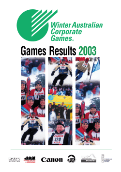 Thredbo 2003 - Australian Corporate Games