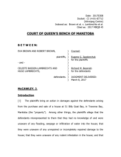 Brown et al. v. Lambrechts et al.