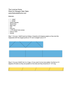 DIY Hexagon Side Table
