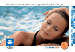 Discover Aqua Technics` Leading Swimming Pool Range