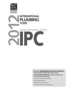 international plumbing code - International Code Council