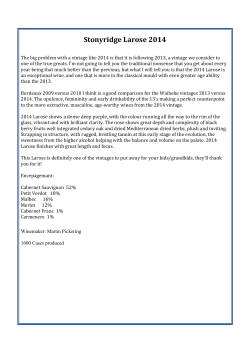 Tasting Notes