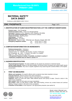 material safety data sheet