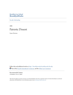 Patriotic Dissent - BrooklynWorks