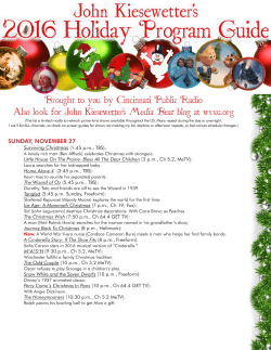 2016 Holiday Television Guide