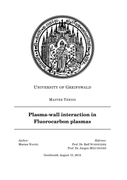 Plasma-wall interaction in Fluorocarbon plasmas