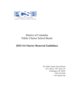 2015-16 Charter Renewal Guidelines