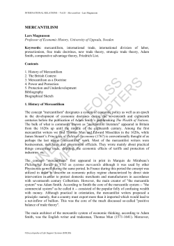Mercantilism