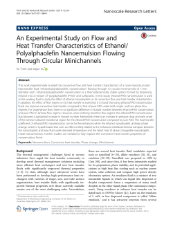 An Experimental Study on Flow and Heat Transfer Characteristics of