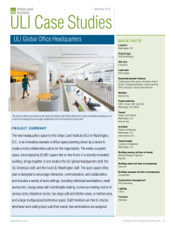 ULI Global Office Headquarters Case Study