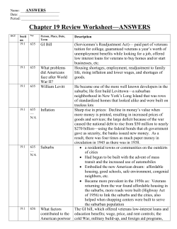 Chapter 19 Review Worksheet&mdash;ANSWERS