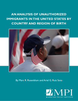 An Analysis of Unauthorized Immigrants in the United States by