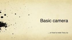 Basic camera techniques