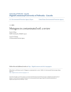 Mutagens in contaminated soil: a review