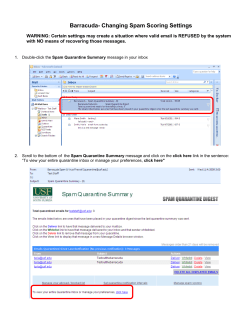 Barracuda- Changing Spam Scoring Settings