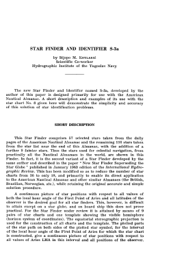 STAR FINDER AND IDENTIFIER S-3a